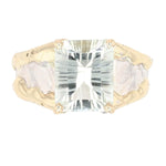 14K Gold & Crystalline Silver Prasiolite Ring - 50296-Shelli Kahl-Renee Taylor Gallery