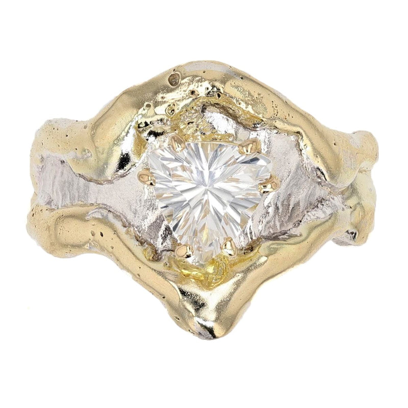 14K Gold & Crystalline Silver White Topaz Ring - 50302-Shelli Kahl-Renee Taylor Gallery