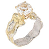 14K Gold & Crystalline Silver White Topaz Ring - 50304-Shelli Kahl-Renee Taylor Gallery