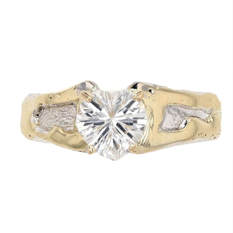 14K Gold & Crystalline Silver White Topaz Ring - 50305-Shelli Kahl-Renee Taylor Gallery