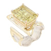 14K Gold & Crystalline Silver Margarita Quartz Ring - 50316-Shelli Kahl-Renee Taylor Gallery