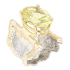 14K Gold & Crystalline Silver Margarita Quartz Ring - 50342-Shelli Kahl-Renee Taylor Gallery