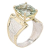 14K Gold & Crystalline Silver Prasiolite Ring - 51823-Shelli Kahl-Renee Taylor Gallery