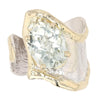 14K Gold & Crystalline Silver Prasiolite Ring - 51833-Shelli Kahl-Renee Taylor Gallery