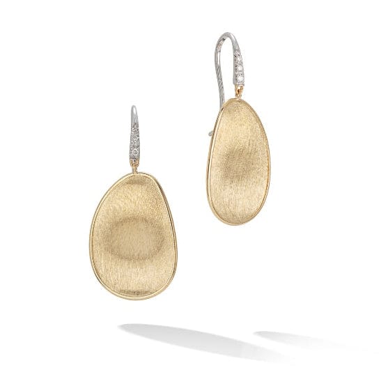 18K Lunaria Diamond Hook Earrings - OB1343-A-B1-YW-Marco Bicego-Renee Taylor Gallery