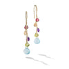 18K Paradise Diamond & Mixed Gemstone Drop Earrings - OB1743-AB-MIX01T-Marco Bicego-Renee Taylor Gallery