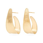 18K Lunaria Small Hoop Earrings - OB1760-Y-Marco Bicego-Renee Taylor Gallery