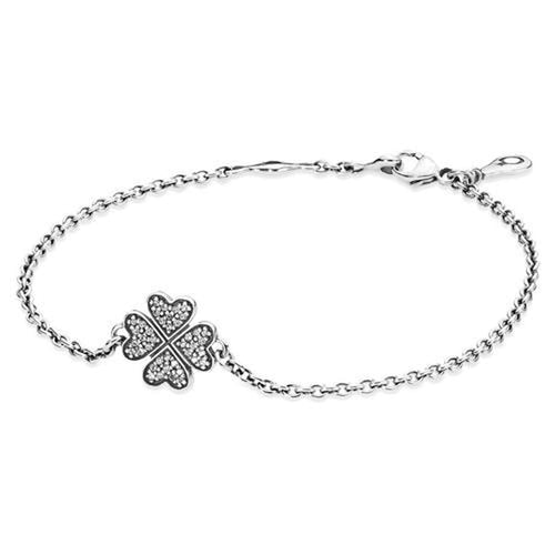 Symbol of Lucky in Love Clear Cubic Zirconia Bracelet - 590506CZ-18-Pandora-Renee Taylor Gallery