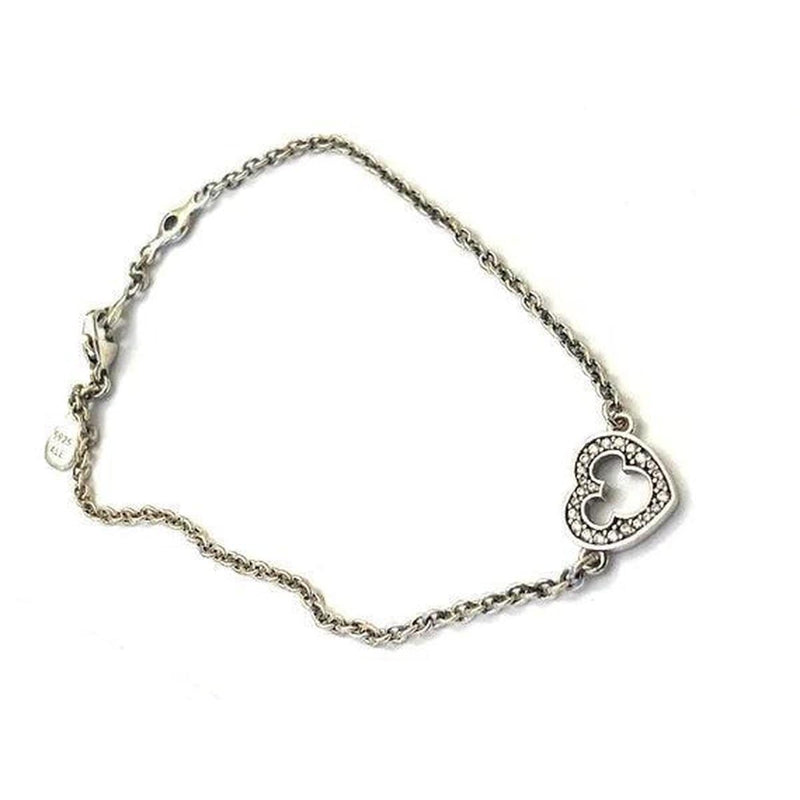 Disney Mickey Silhouette Bracelet - 590512CZ-18-Pandora-Renee Taylor Gallery