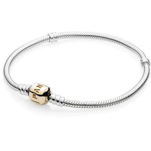 14K Gold & Sterling Silver Bracelet - 590702HG-Pandora-Renee Taylor Gallery