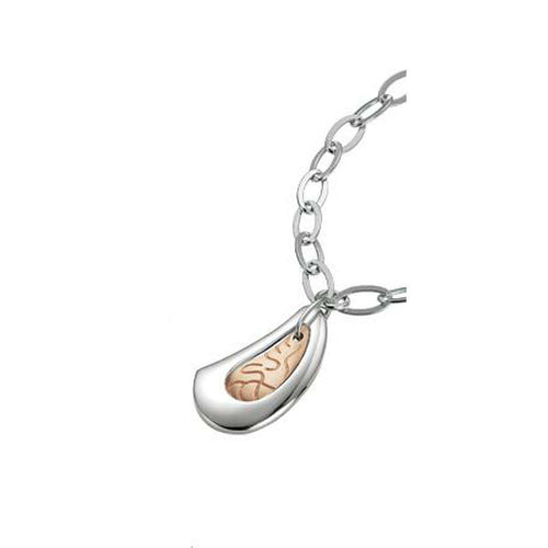 Rose Gold Plated Sterling Silver Necklace - 64/01158-Breuning-Renee Taylor Gallery
