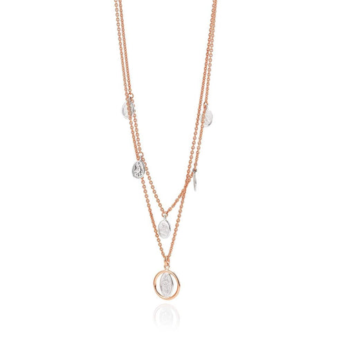 Rose Gold Plated Sterling Silver Necklace - 64/012219-Breuning-Renee Taylor Gallery
