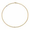 Eka Tiny 18K Gold & Diamond Pave Necklace - 730C-FOPE-Renee Taylor Gallery