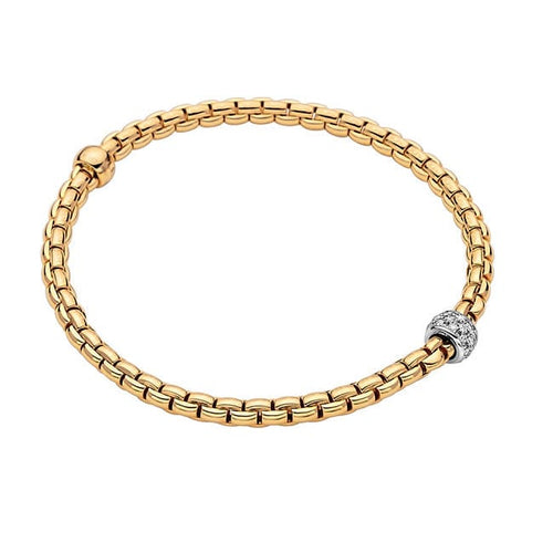 Eka Tiny Flex'it 18K Gold & Diamond Pave Bracelet - 733B-FOPE-Renee Taylor Gallery