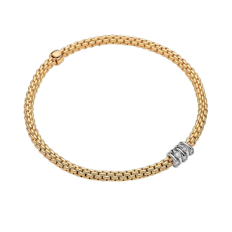 Prima Flex'it 18K Gold & Diamond Pave Bracelet - 746B-FOPE-Renee Taylor Gallery