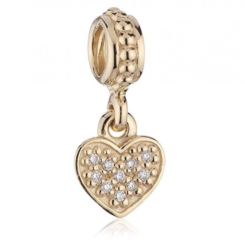 Pandora gold diamond charm Outlet