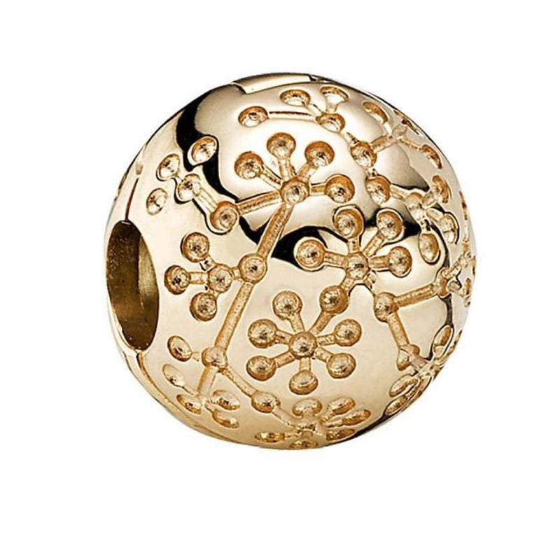Floral Lucerne 14K Gold Clip Charm - 750818-Pandora-Renee Taylor Gallery