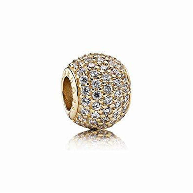 14K Gold Pave' Lights Clear Cubic Zirconia Charm - 750819CZ-Pandora-Renee Taylor Gallery