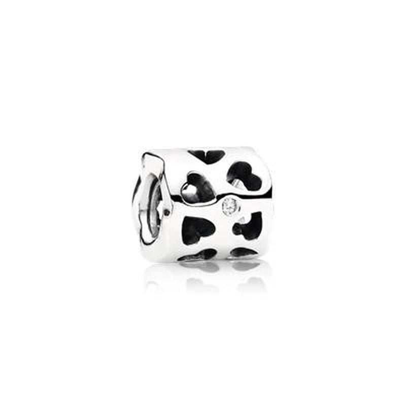 Tunnel of Love Sterling Silver Cubic Zirconia Charm - 790275CZ-Pandora-Renee Taylor Gallery