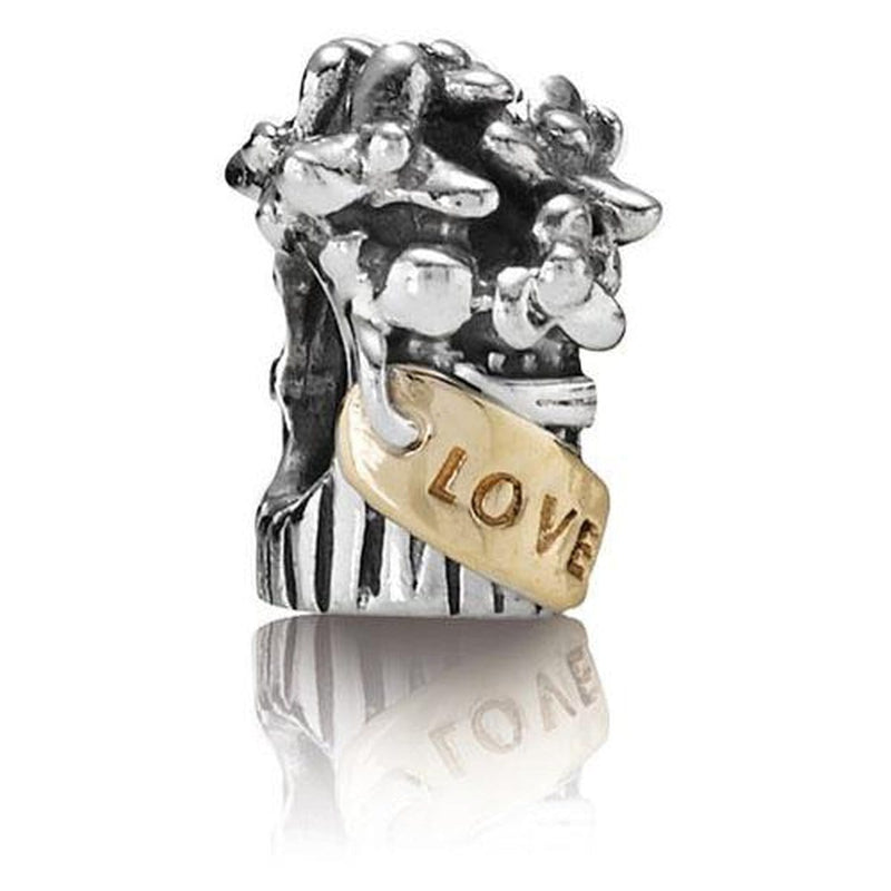 Love Bouquet 14K Gold & Sterling Silver Charm - 790441-Pandora-Renee Taylor Gallery