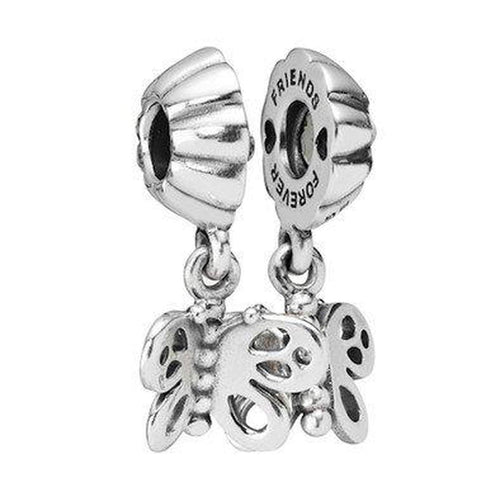 Butterfly Sterling Silver Charm - 790531-Pandora-Renee Taylor Gallery