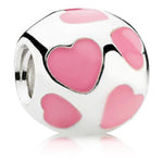 Love You Pink Enamel Charm - 790543EN28-Pandora-Renee Taylor Gallery