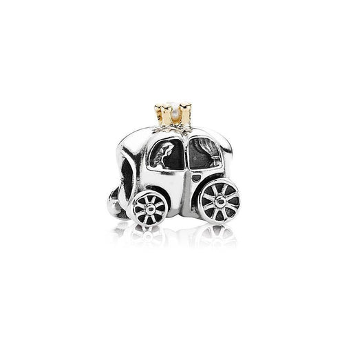 Royal Carriage 14K Gold & White Pearl Charm - 790598P-Pandora-Renee Taylor Gallery