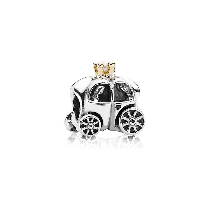 Royal Carriage 14K Gold & White Pearl Charm - 790598P-Pandora-Renee Taylor Gallery