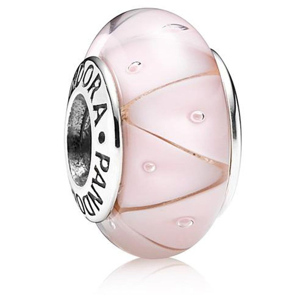 Rose Looking Murano Glass Charm - 790922-Pandora-Renee Taylor Gallery
