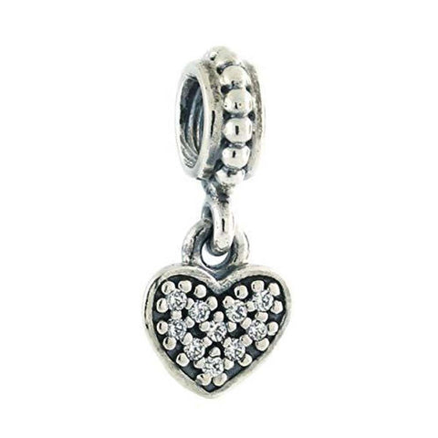 Heart Clear Cubic Zirconia Charm - 791023CZ - Pandora