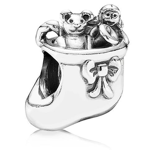 Santa's Stocking Sterling Silver Charm - 791038-Pandora-Renee Taylor Gallery