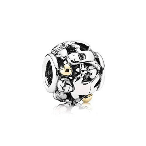 Family Forever 14K Gold & Sterling Silver Charm - 791040-Pandora-Renee Taylor Gallery