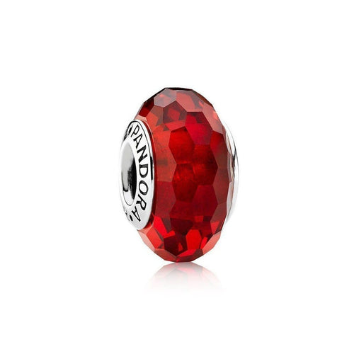 Red Fascinating Murano Glass Charm - 791066-Pandora-Renee Taylor Gallery