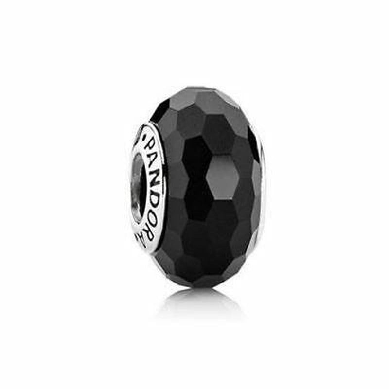 Black Fascinating Murano Glass Charm - 791069-Pandora-Renee Taylor Gallery