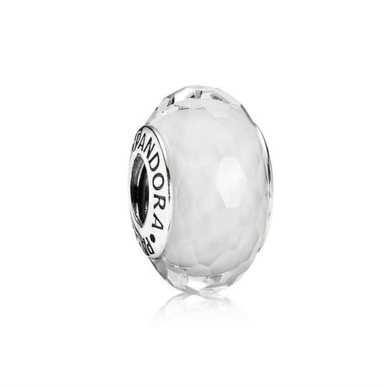 White Fascinating Murano Glass Charm - 791070-Pandora-Renee Taylor Gallery