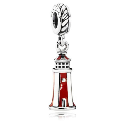 Lighthouse Red Enamel Charm - 791137EN42-Pandora-Renee Taylor Gallery