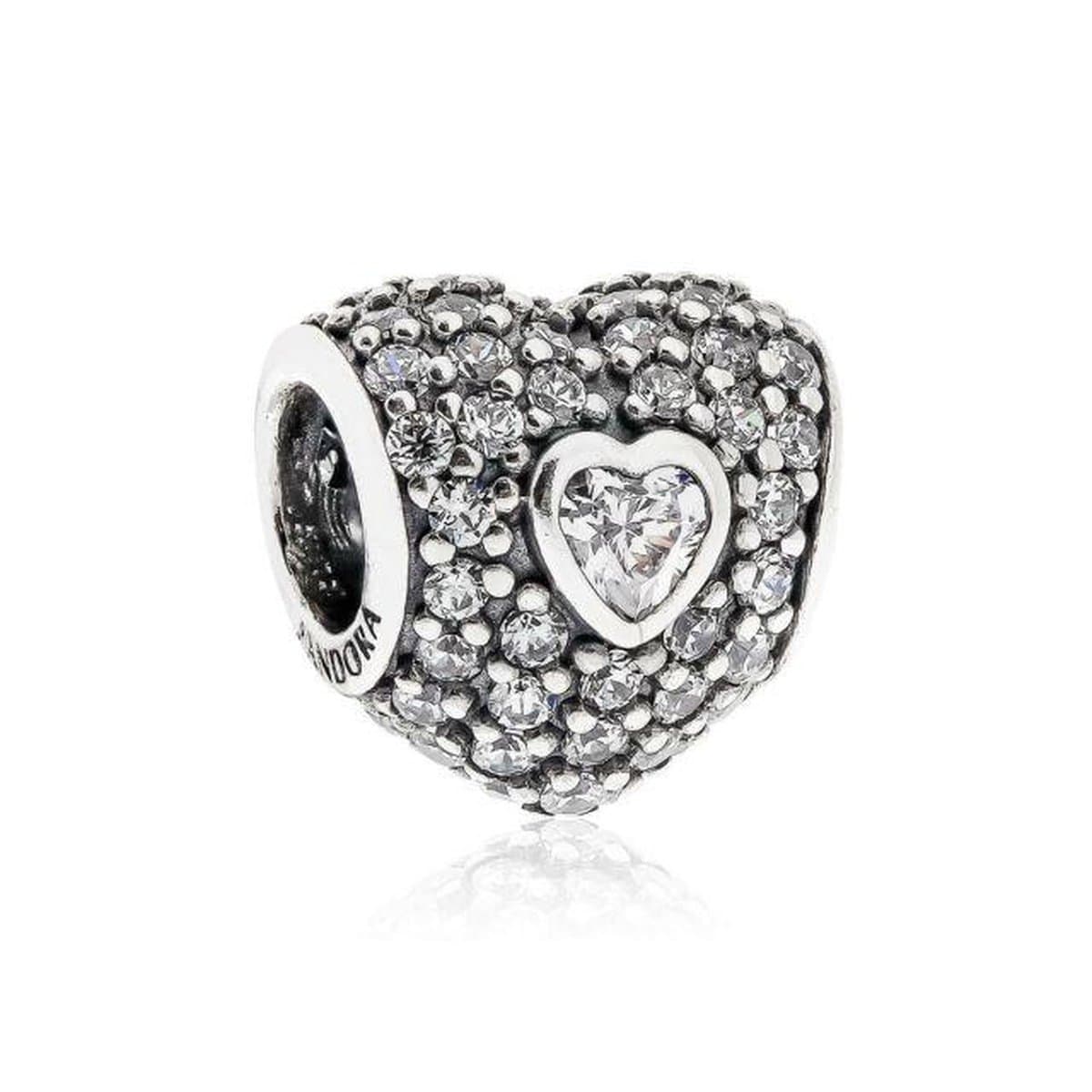 In My Heart Clear Cubic Zirconia Charm - 791168CZ - Pandora