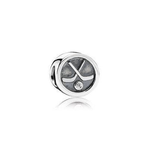 Hockey Puck Clear Cubic Zirconia Charm - 791203CZ-Pandora-Renee Taylor Gallery