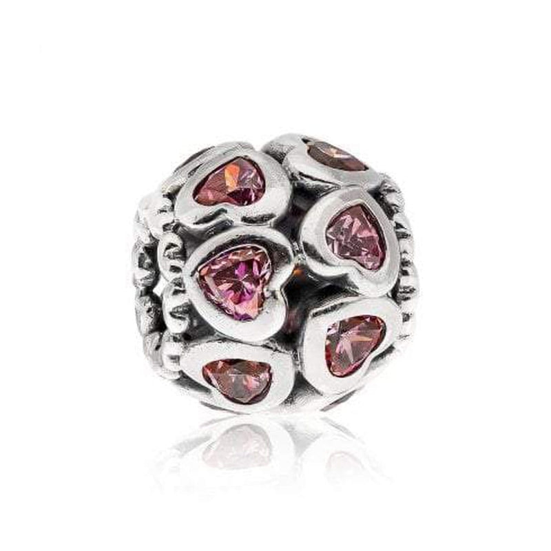 Love All Around Pink Cubic Zirconia Charm - 791250CZS-Pandora-Renee Taylor Gallery