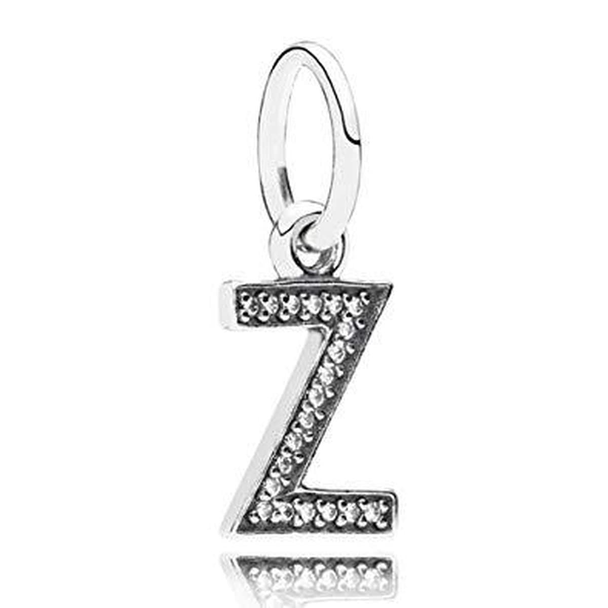 Letter Z Clear Cubic Zirconia Charm - 791338CZ - Pandora