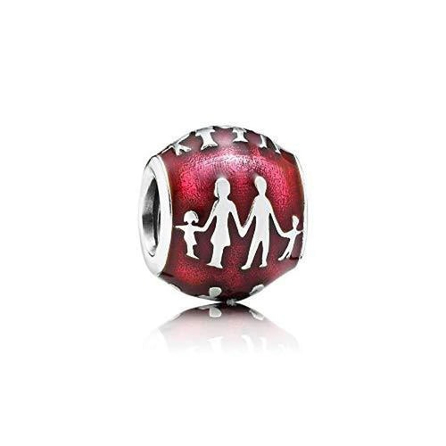 Family Bonds Pink Enamel Charm - 791399EN62-Pandora-Renee Taylor Gallery