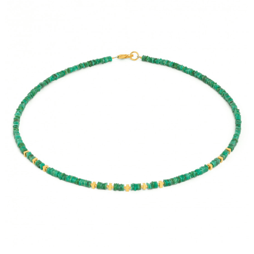 Platten Green Turquoise Necklace - 81835356-Bernd Wolf-Renee Taylor Gallery
