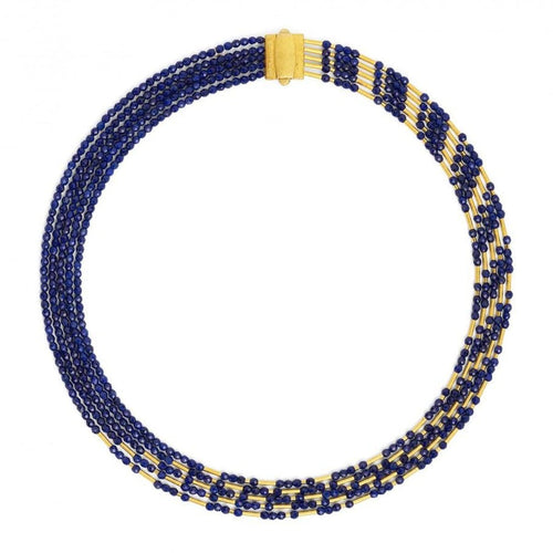 Cliopetra Lapislazuli Necklace - 84014236-Bernd Wolf-Renee Taylor Gallery