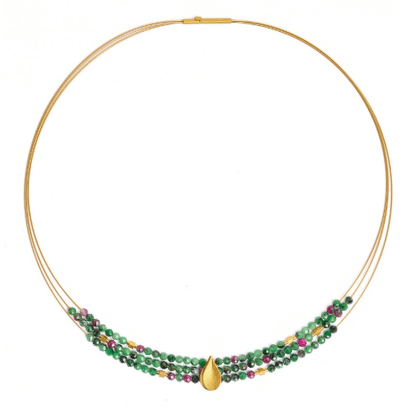 Aquinsa Ruby Zoisite Necklace - 84123086-Bernd Wolf-Renee Taylor Gallery