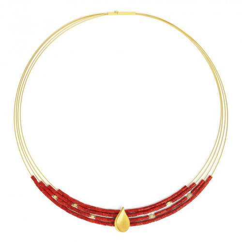 Aquinso Coral Necklace - 84124296-Bernd Wolf-Renee Taylor Gallery