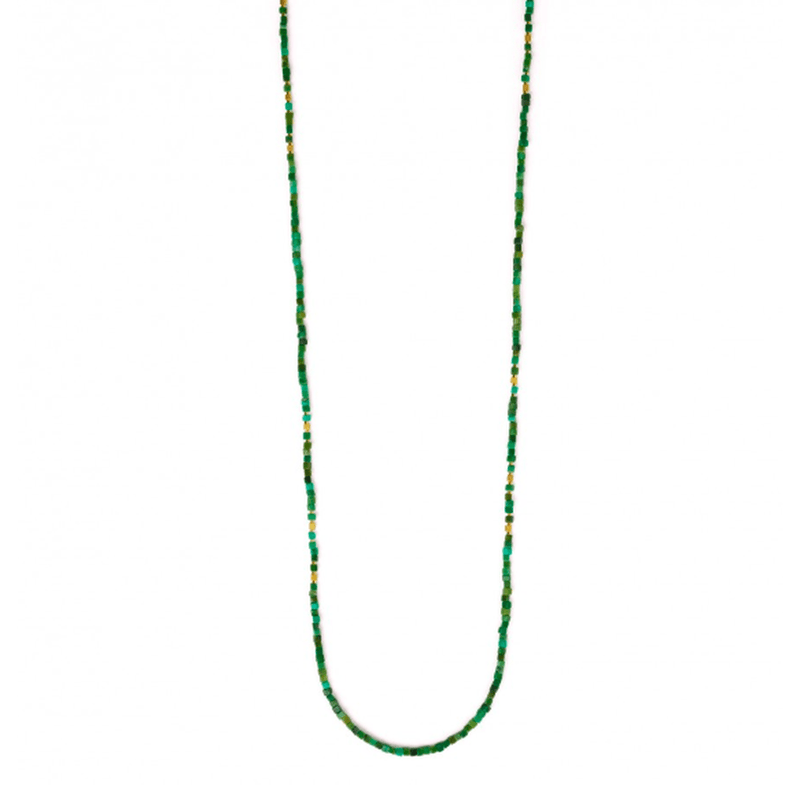 Cubelon Green Turquoise Necklace - 84409356-Bernd Wolf-Renee Taylor Gallery