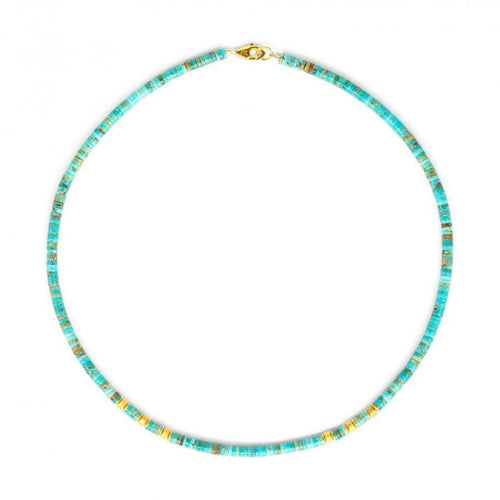 Wanda Blue Turquoise Necklace - 84484256-Bernd Wolf-Renee Taylor Gallery