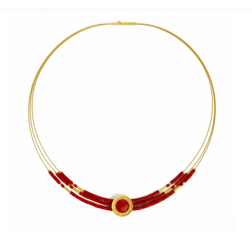 Infenas Red Coral Necklace - 84918296-Bernd Wolf-Renee Taylor Gallery