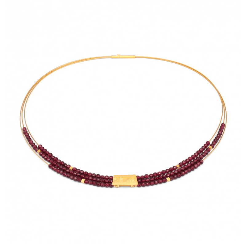 Orfini Garnet Necklace - 85089776-Bernd Wolf-Renee Taylor Gallery