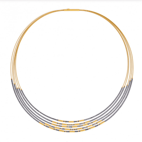 Clana Hematite Necklace - 85200276-Bernd Wolf-Renee Taylor Gallery